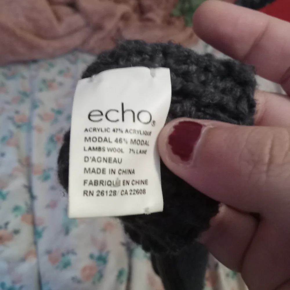 Women's Charcoal Gray Echo Gloves